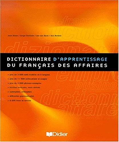 DICTIONNAIRE D'APPRENTISSAGE DU FRANCAIS DES AFFAIRES