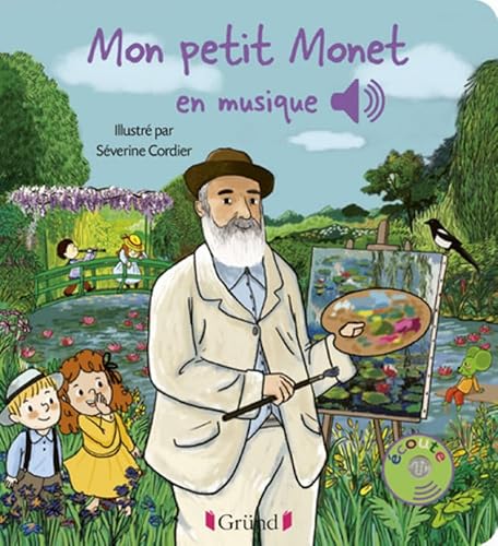 Mon Petit Monet En Musique - Livre Sonore Avec 6 Puces - Des 1 an
