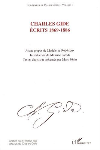 Les oeuvres de Charles Gide. 1. Écrits, 1869-1886
