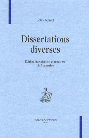 Dissertations diverses