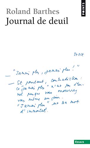 Journal de Deuil. 26 Octobre 1977 - 15 Septembre 1979