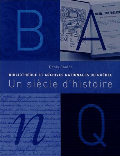 BIBLIOTHEQUE et Archives Nationales du Quebec