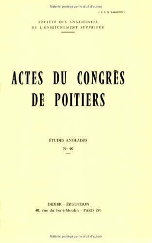 Actes Du Congrès d' Amiens . Études Anglaise N° 94