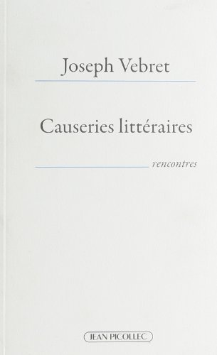 CAUSERIES LITTERAIRES : RENCONTRES