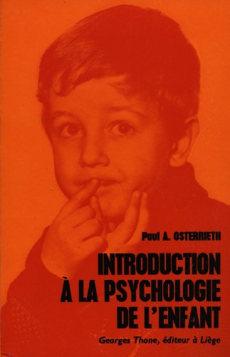 Introduction à la psychologie de l'enfant