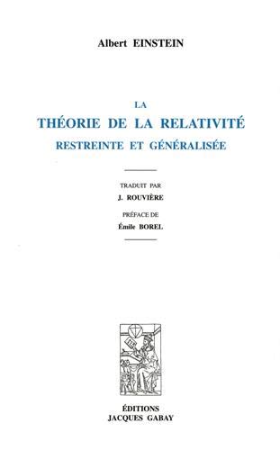 La Théorie de la Relativité restreinte et généralisée, 1921
