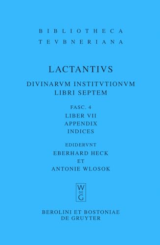 Divinarum Institutionum Libri Septem : Divinarum Institutionum Libri Septem -Language: Italian
Divinarum Institutionum Libri Septem : Divinarum Institutionum Libri Septem -Language: Italian