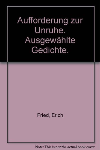 Aufforderung zur Unruhe. Ausgewählte Gedichte. - (=sonderreihe dtv, sr 103).