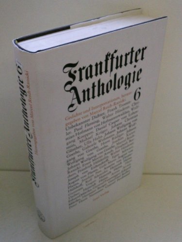 frankfurter anthologie. echster band. gedichte und interpretationen