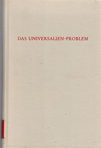 Das Universalien-Problem (Wege der Forschung, Band LXXXIII)