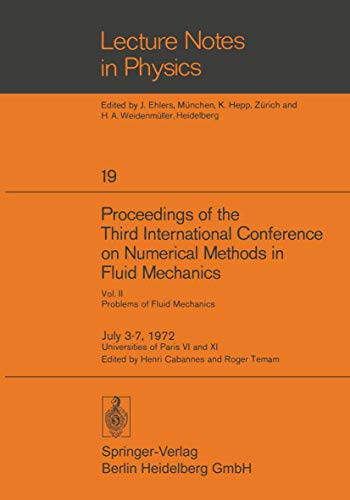 Lecture Notes in Physics 19: Proceedings of the Third International Conference on Numerical Metho...