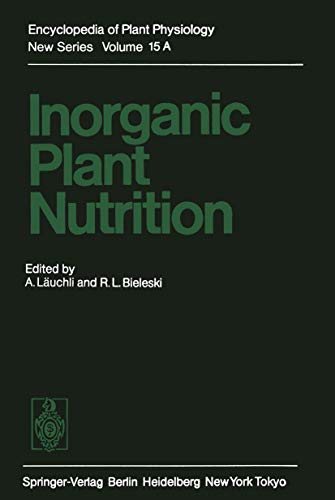Inorganic Plant Nutrition (Encyclopedia of Plant Physiology)