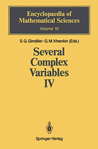 Several Complex Variables IV