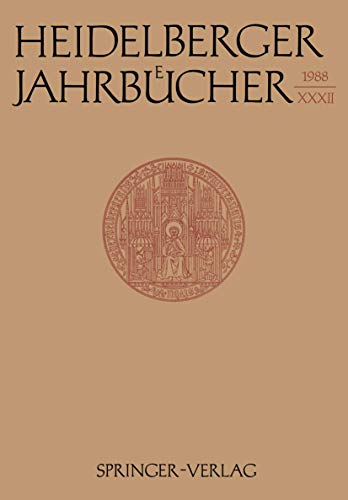 Heidelberger Jahrbücher XXXII