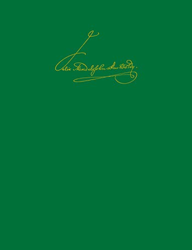 Mendelssohn Bartholdy Werkverzeichnis Mwv Livre Sur la Musique