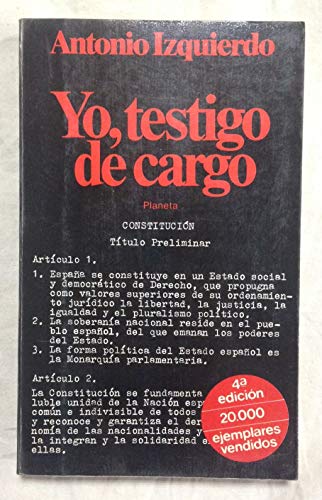 Yo, testigo de cargo (Documento) (Spanish Edition)