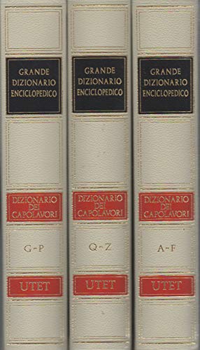Dizionario dei Capolavori. Vol. I°, II° e III°