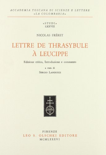Lettre De Thrasybule a Leucippe