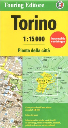 

Torino (Turin) 1:15.000 TCI City Road Map (English and Italian Edition)