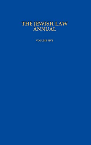The Jewish Law Annual Volume 5: v. 5