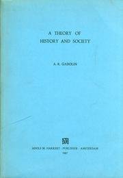 A THEORY OF HISTORY AND SOCIETY With Special Reference to the Chronographia of Michael Psellus; 1...