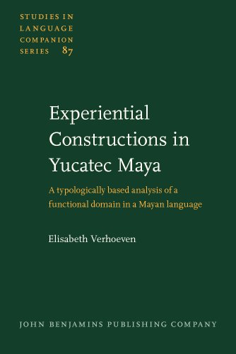 EXPERIENTIAL CONSTRUCTIONS IN YUCATEC MAYA. A TYPOLOGICALLY BASED ANALYSIS OF A FUNCTIONAL DOMAIN...