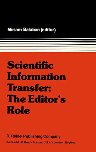 Scientific Information Transfer: Editors Role