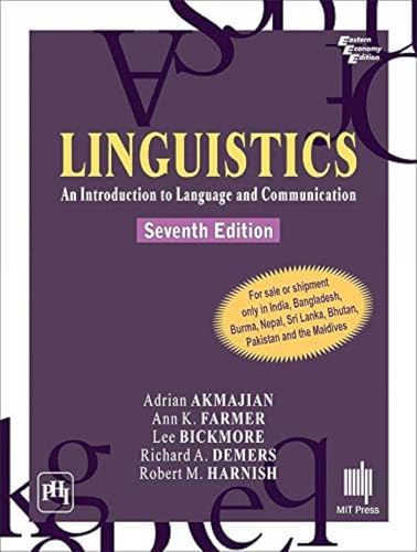 Linguistics : an Introduction to Language and Communication