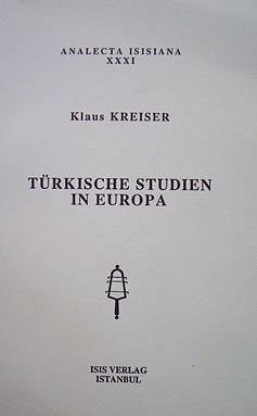 Türkische studien in Europa.