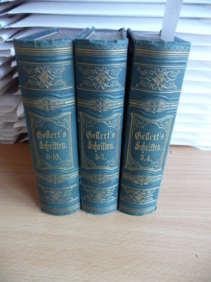C. F. Gellerts sämmtliche Schriften . Neue rechtmäßige Ausgabe . Erster bis zehnter Theil in fünf Bänden.