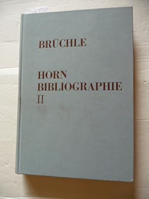 Horn Bibliographie Band II, Ergänzung zur Ausgabe von 1970