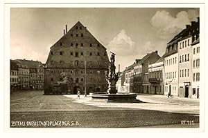 Ansichtskarte Zittau Platz der S.A. Marstall Herkulesbrunnen (ca 1940)