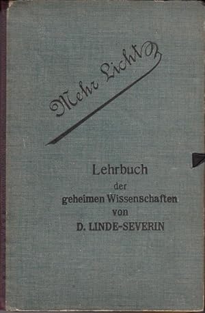 Mehr Licht ! Lehrbuch der geheimen Wissenschaften - Band 1 bis 10 [in 8 Heften] / Hynotismus / Ge...