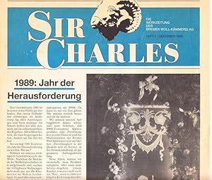 Sir Charles - Die Werkzeitung der Bremer Wollkämmerei AG - 3 Hefte - 9 / Dezember 1988, 11 / Okto...