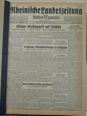 Rheinische Landeszeitung. Volksparole. Düsseldorfer Stadtanzeiger. Dezember 1940. Amtliches Kreis...