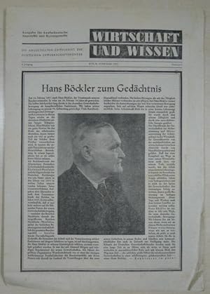 Wirtschaft und Wissen. Die Angestellten-Zeitschrift des Deutschen Gewerkschaftsbundes Februar 1951