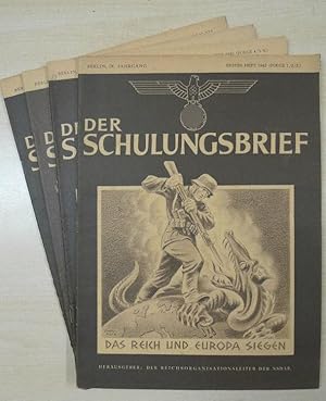 Der Schulungsbrief. 1942 9. Jahrgang, 12 Folgen in 5 Heften, Komplett.