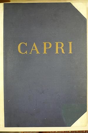 Capri. Visioni Architettoniche. Introduzione di L. Prapagliolo ed uno studio di Edwin Cerio