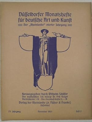 Düsseldorfer Monatshefte für deutsche Art und Kultur. Der "Rheinlande" vierter Jahrgang