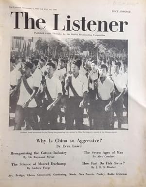 The Listener. November 5, 1959. Published every Thursday by the British Broadcasting Corporation.