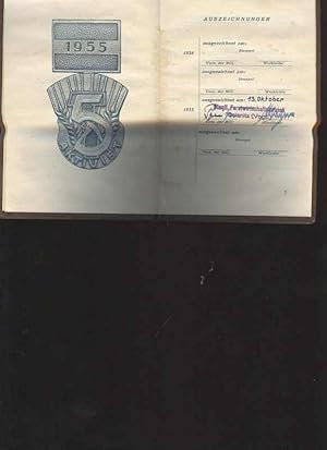 DDR Aktivist 1955 Urkunde