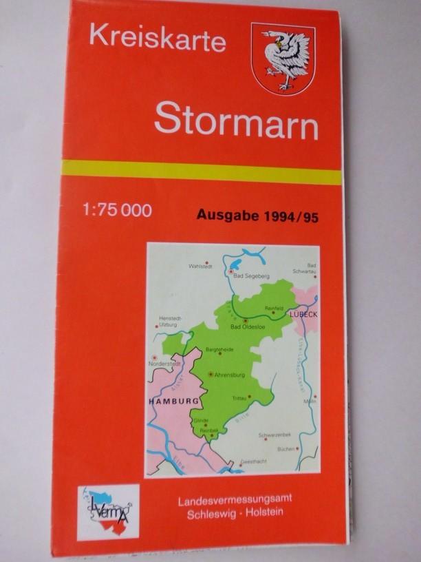 Kreiskarte Stormarn, 1:75 000 / Ausgabe 1994/95 - Landesvermessungsamt Schleswig-Holstein (Hrsg.)