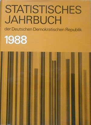 Statistisches Jahrbuch der Deutschen Demokratischen Republik 1988. 33.Jahrgang.