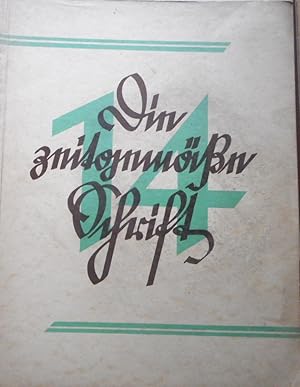 Die zeitgemäße Schrift. 14. Studienhefte für Schrift und Formgestaltung. Juli 1930.