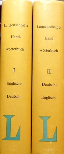 Langenscheidts Handwörterbuch 2 teile. Teil I Englisch - Deutsch Teil II Deutsch - Englisch.