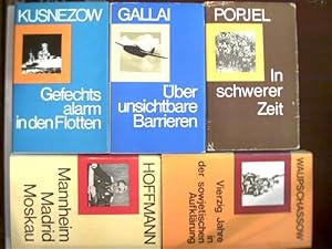 5 Bücher der Reihe "Russische Herrführer" in dieser seltenen Sammlung: 1. In schwerer Zeit (Popje...