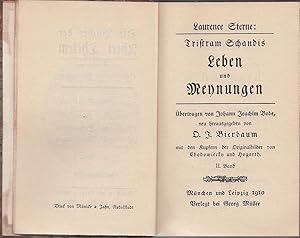 Tristam Shandys Leben und Meynungen. Übertragen von Johann Joachim Bode, neu hrsg. von O.J.Bierba...