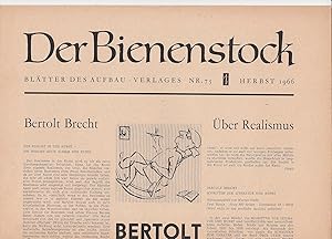 Der Bienenstock. Blätter des Aufbau-Verlages [ später: Blätter des Aufbau-Verlages Berlin und Wei...