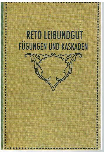 Fuegungen und Kaskaden. Arbeiten 1997 - 2008. Birmensdorf: Wolfsberg-Verlag, 2008. XI, 136 Seiten mit Abbildungen. Kartoniert