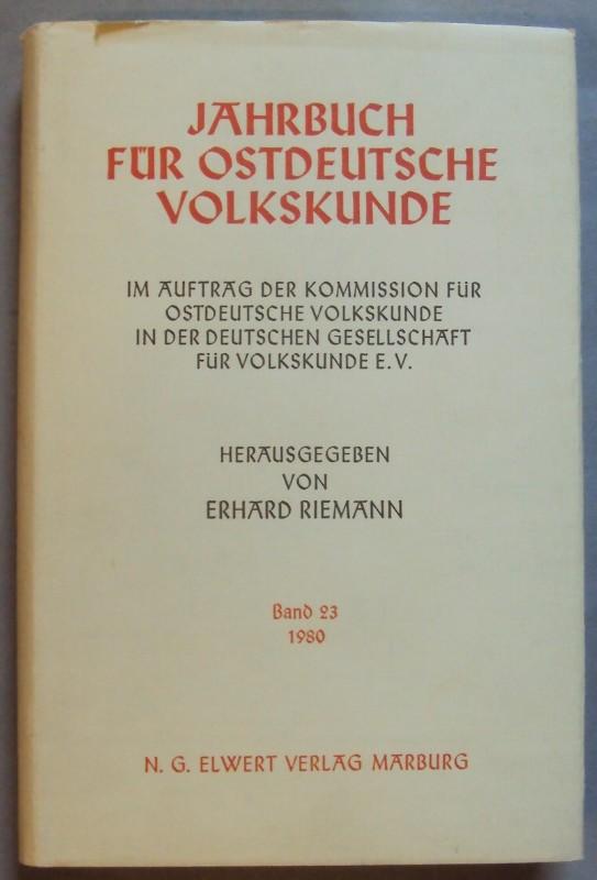 Jahrbuch für ostdeutsche Volkskunde: BD 23